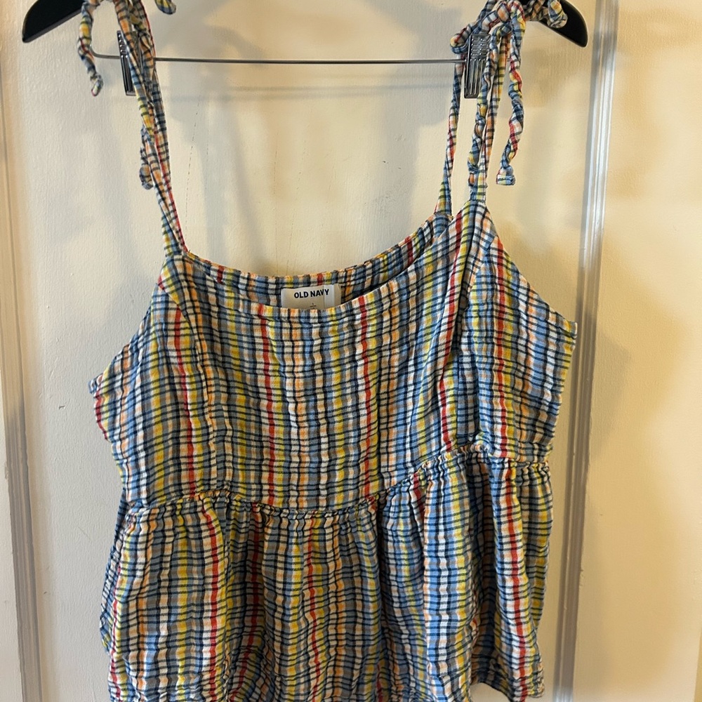 Old Navy Colorful Checkered Camisole